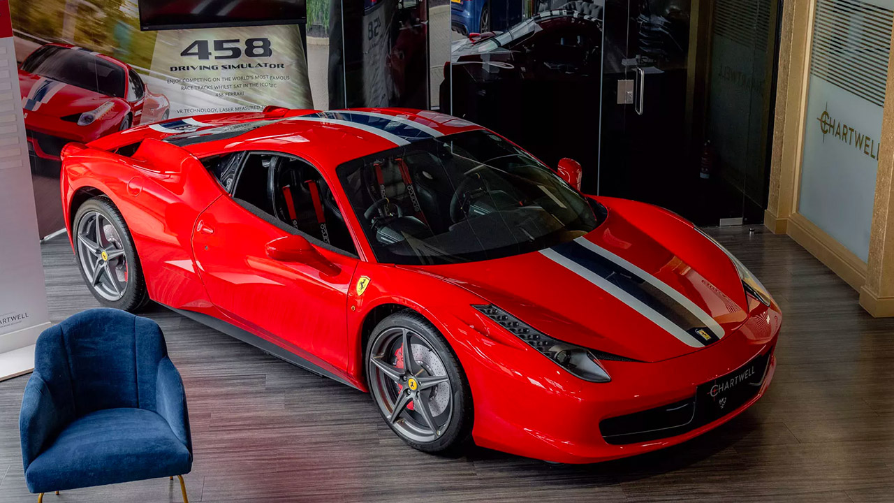 Ferrari 458 Racing Simulator Actual Supercar