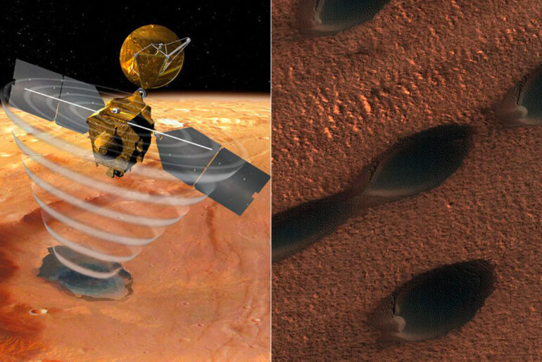 NASA Mars Reconnaissance Orbiter MRO Dunes