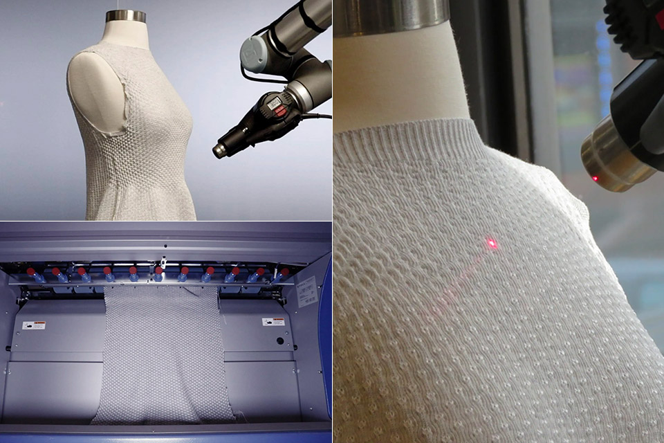 MIT 4D Knit Dress Heat Gun Robot