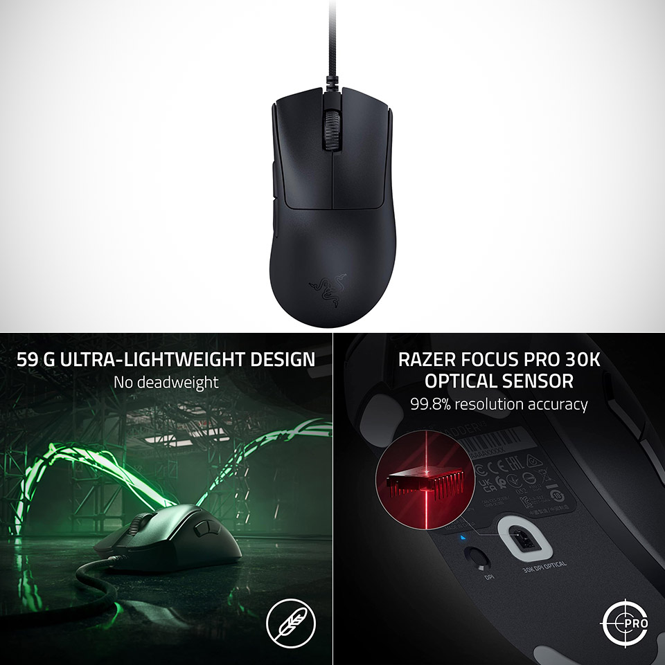 Razer DeathAdder V3 Wired Gaming Mouse