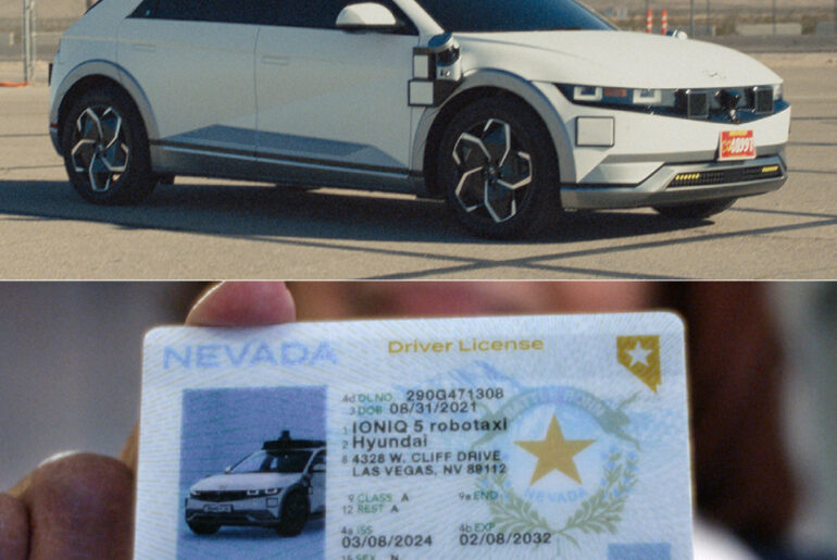 Hyundai IONIQ 5 Robotaxi Driver's License Test Nevada