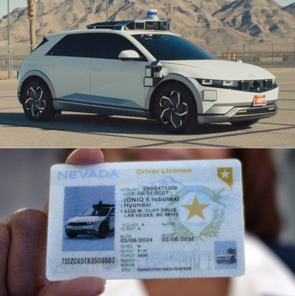 Hyundai IONIQ 5 Robotaxi Driver's License Test Nevada