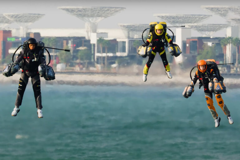 Gravity Industries First Jet Suit Race Dubai