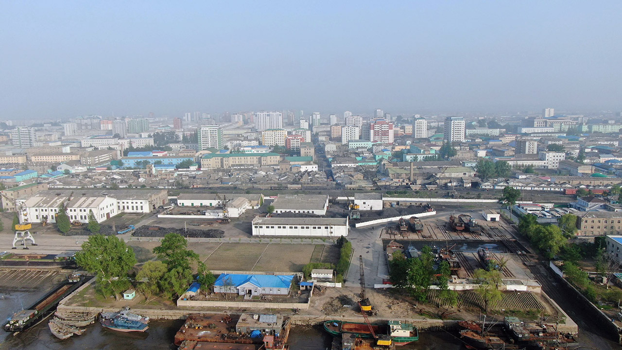 DJI Drone Sinuiju City North Korea Images Pictures