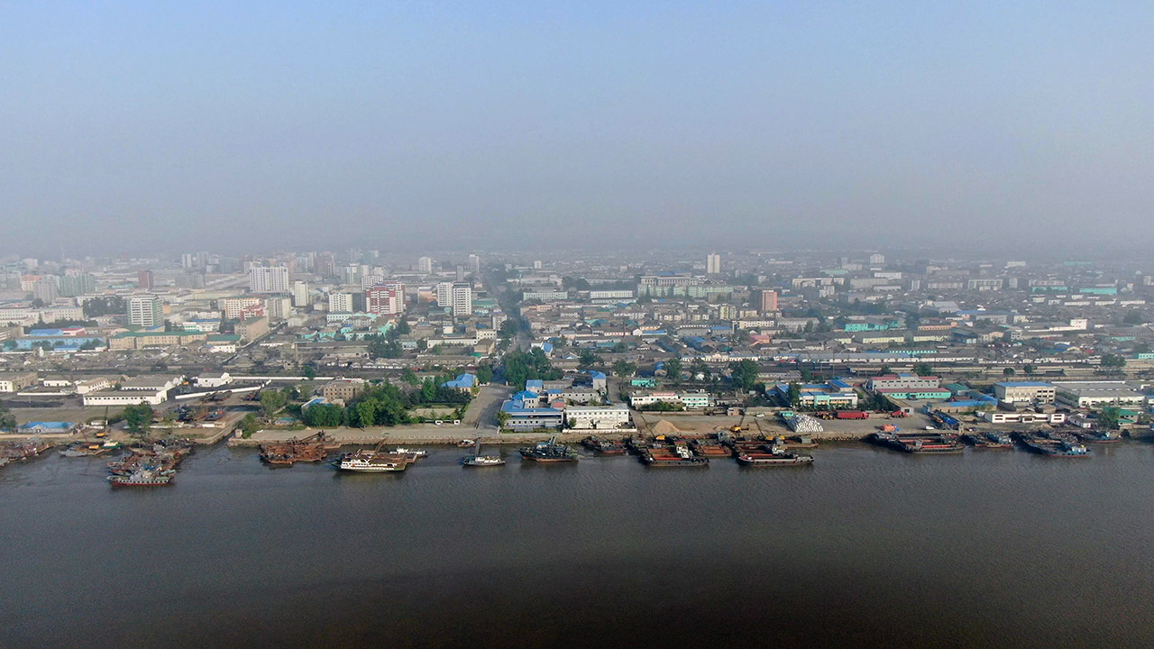DJI Drone Sinuiju City North Korea Images Pictures