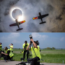 Red Bull Pilot Plane Total Solar Eclipse