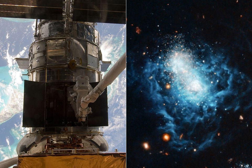 Hubble Captures Surreal Image of Galaxy I Zwicky 18 Located 59