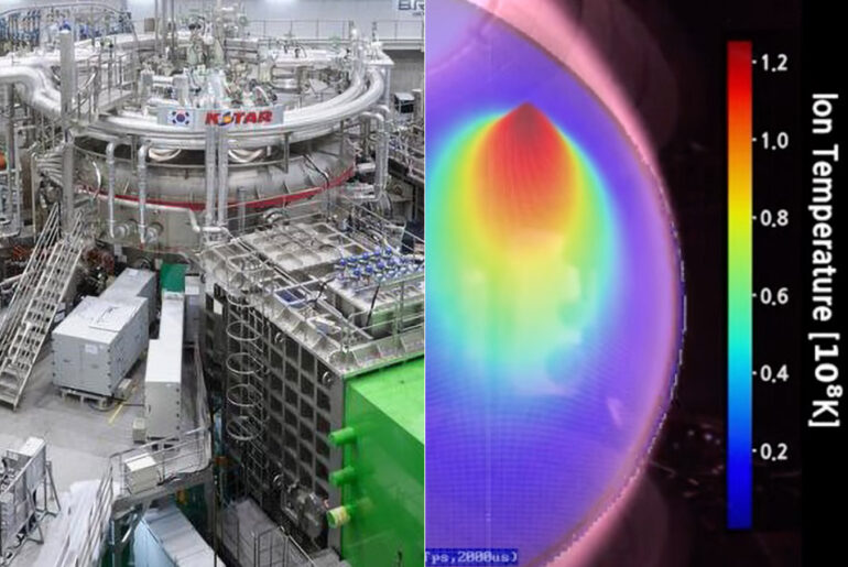 Korea KSTAR Nuclear Fusion Reactor 100-Million Degrees 48 Seconds