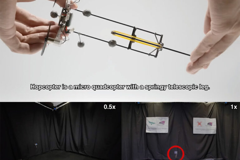 Bizarre Hopcopter is a Pogo Stick Drone That Can Fly and Hop Around Hopcopter Pogo Stick Drone