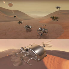 NASA Dragonfly Rotorcraft Drone Saturn Moon Titan