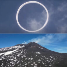 Italy Mount Etna Volcano Vortex Rings