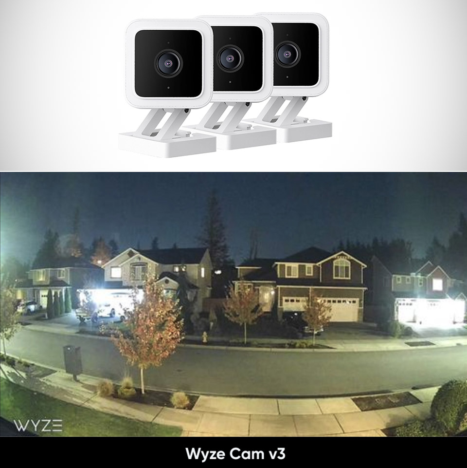 Three-Pack Wyze Cam v3 Security Camera