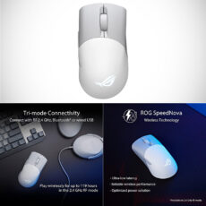 ASUS ROG Keris Wireless AimPoint Gaming Mouse White
