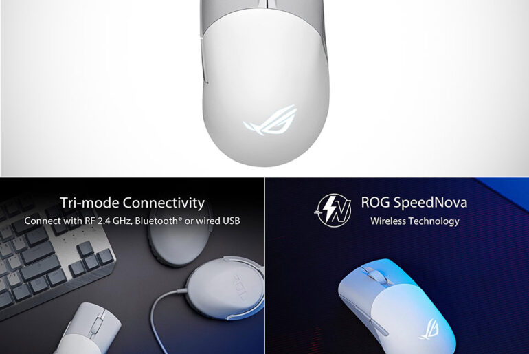 ASUS ROG Keris Wireless AimPoint Gaming Mouse White