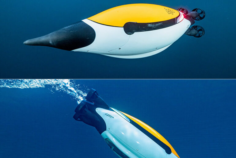 EvoLogics Quadroin Penguin Underwater Drone Robot