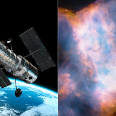 NASA Hubble 34th Anniversary Dumbbell Nebula M76