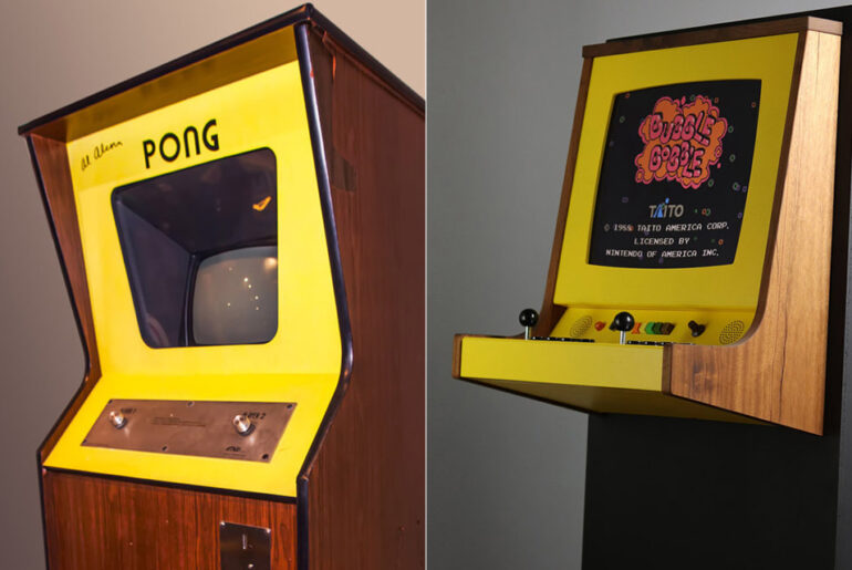 Wall-Mounted OriginX Arcade Cabinet Pong