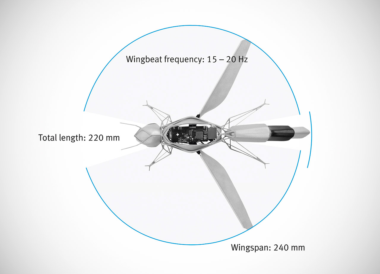 Festo BionicBee Robot Autonomous Fly Swarm