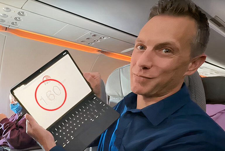 Hawaiian Airlines Starlink WiFi Test