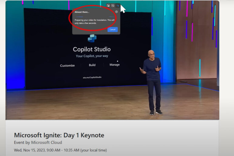 Microsoft Real-Time Video Translation