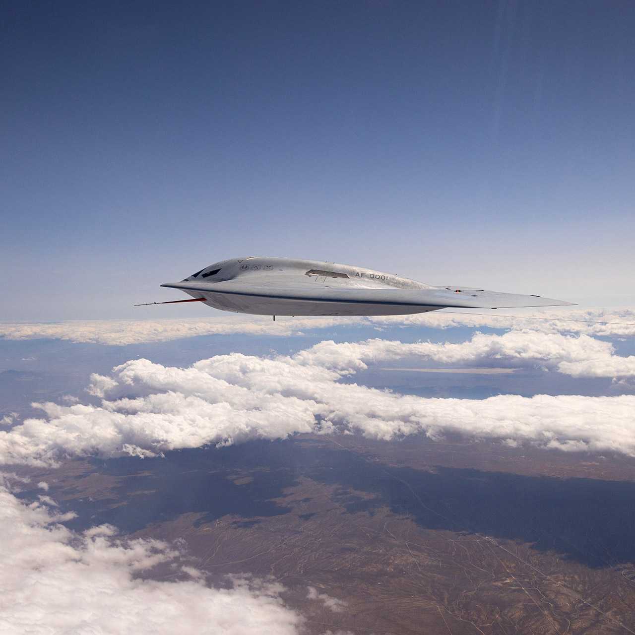 US Air Force First B-21 Raider Flight Testing Image