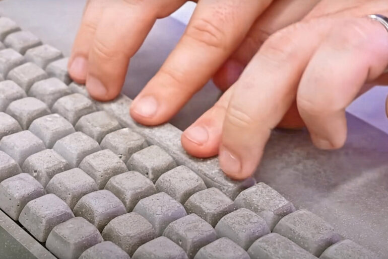 Concrete Computer Keyboard