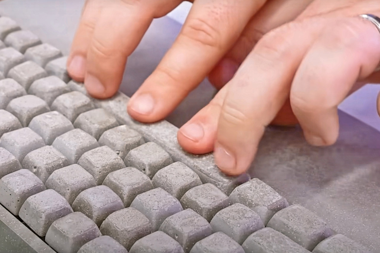 Concrete Computer Keyboard