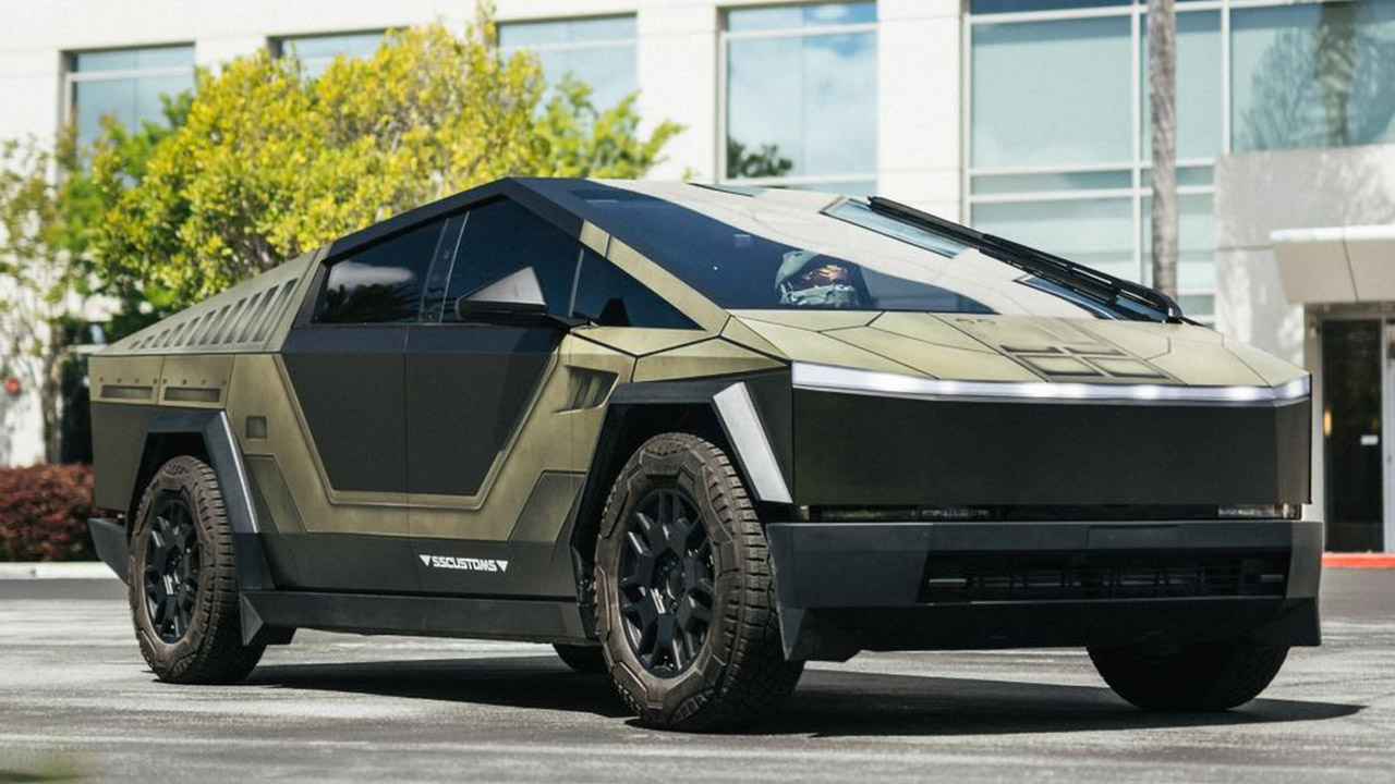 SS Customs Halo Tesla Cybertruck Wrap