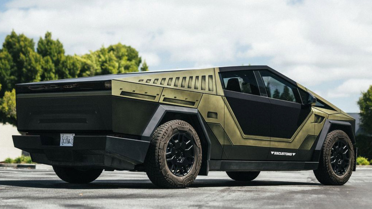SS Customs Halo Tesla Cybertruck Wrap