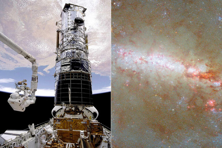 Hubble Barred Spiral Galaxy NGC 3059