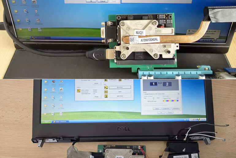 3dfx Voodoo4 GPU Dell Laptop Mod