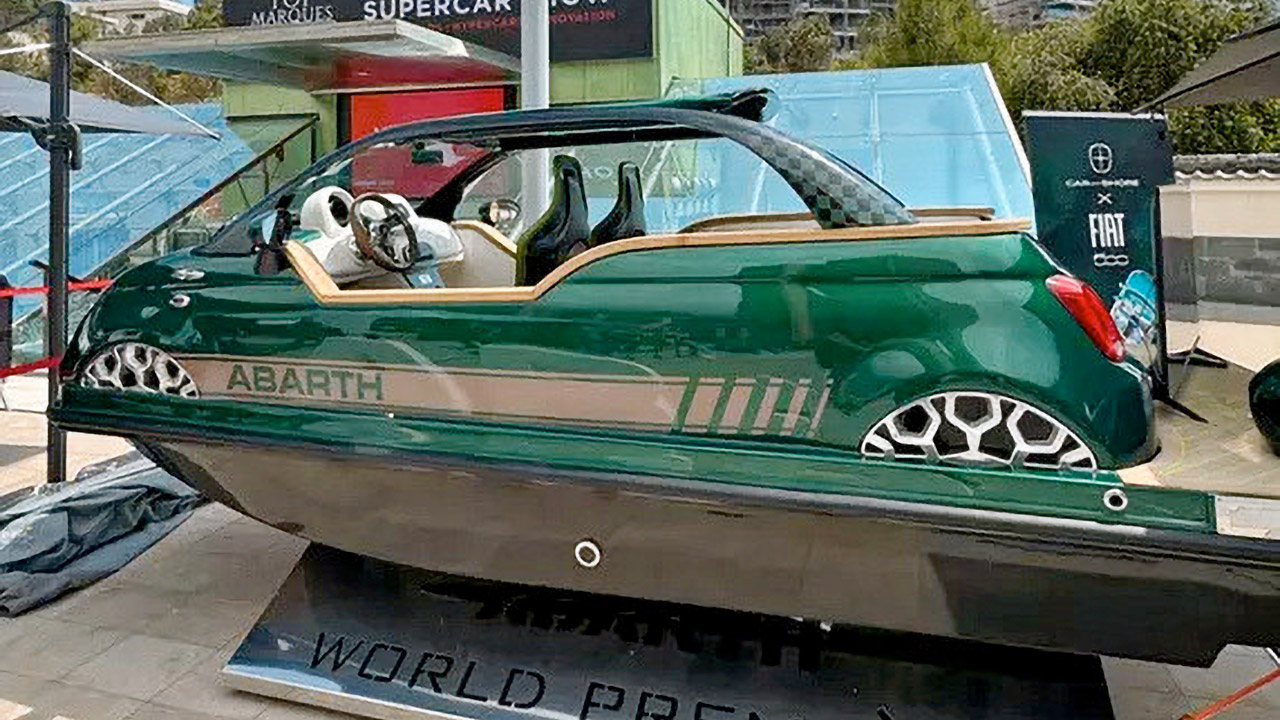 Jet-Propelled Abarth Offshore Boat