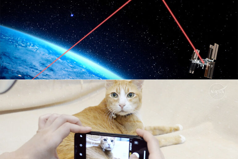 NASA LCRD Laser Communication Relay Demonstration Pet Photos ISS