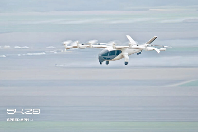 Archer Aviation Midnight eVTOL Transition Flight Footage