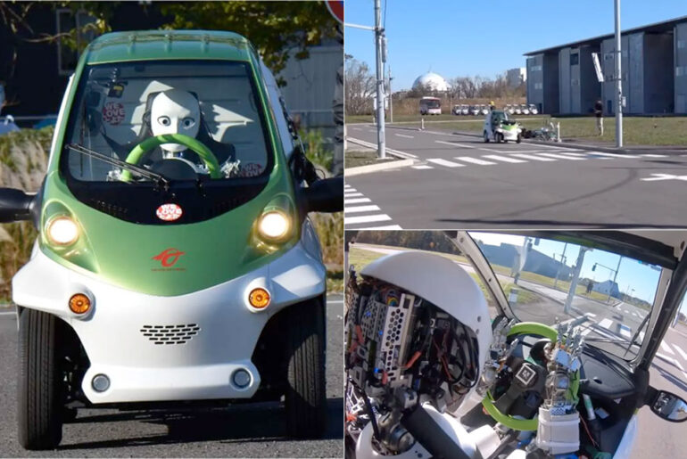 University of Tokyo Musashi Humanoid Robot Drive Micro-Car