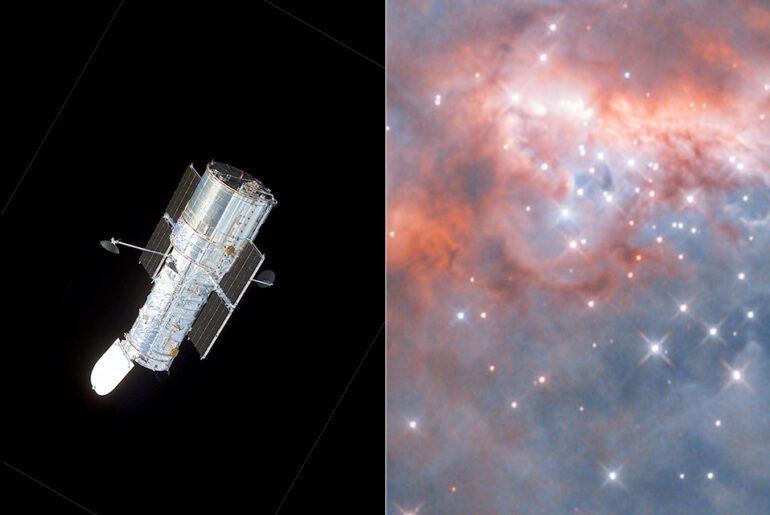 Hubble Space Telescope Nebula RCW 7