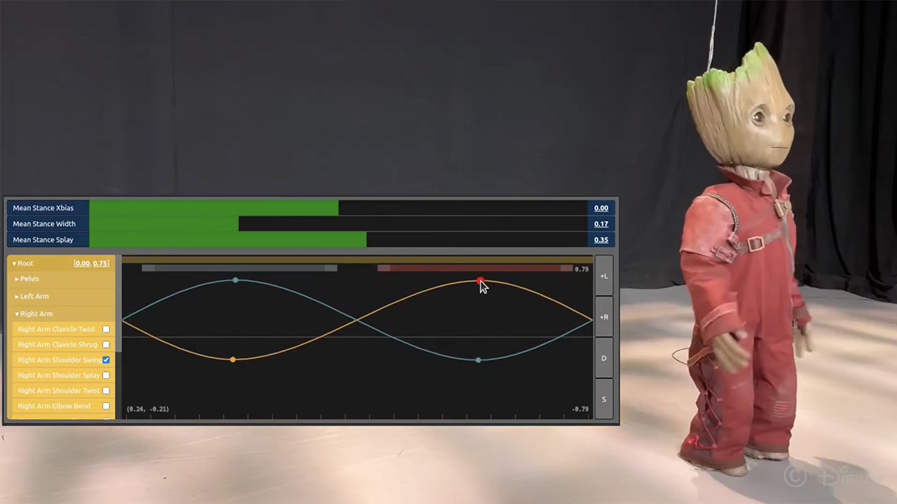 Disney Research Robot Gait Editing Tools Walk