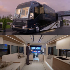 Inside Loki Prevost Motorhome