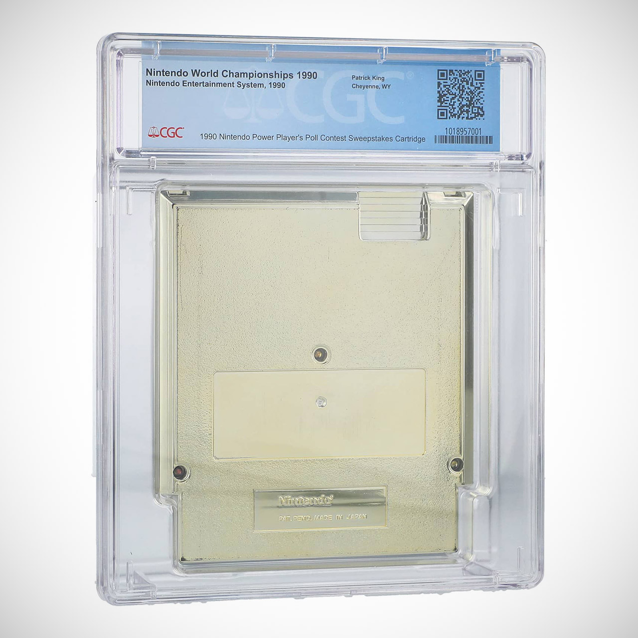 1990 Nintendo World Championships Gold Cartridge For Sale Auction
