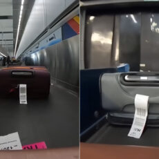 Suitcase Check-in Counter Journey