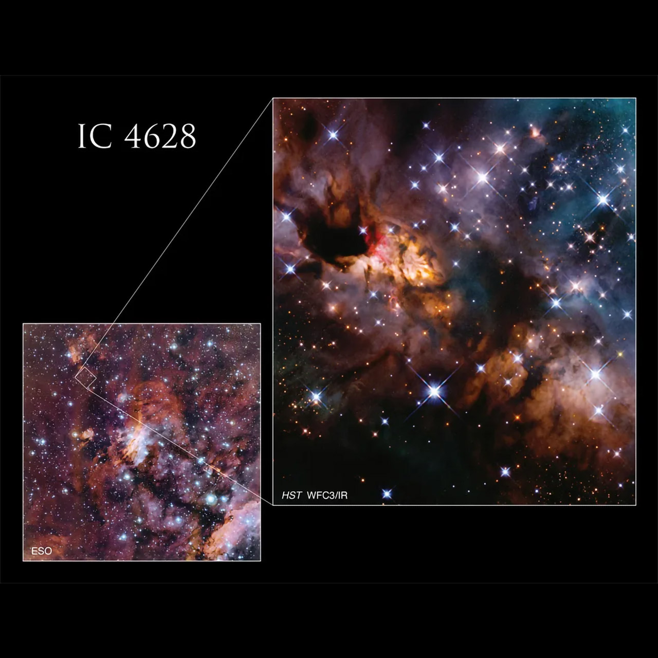 Hubble Prawn Nebula IC 4628