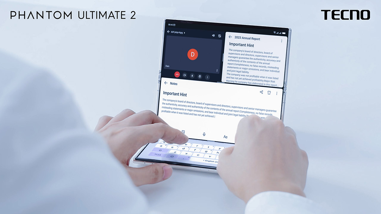 Tecno Phantom Ultimate 2 Tri-Fold Smartphone Launch