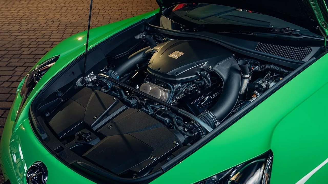 Green Lexus LFA