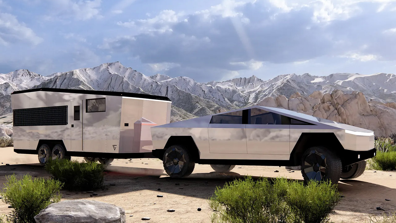 Living Vehicle CyberTrailer Tesla Cybertruck