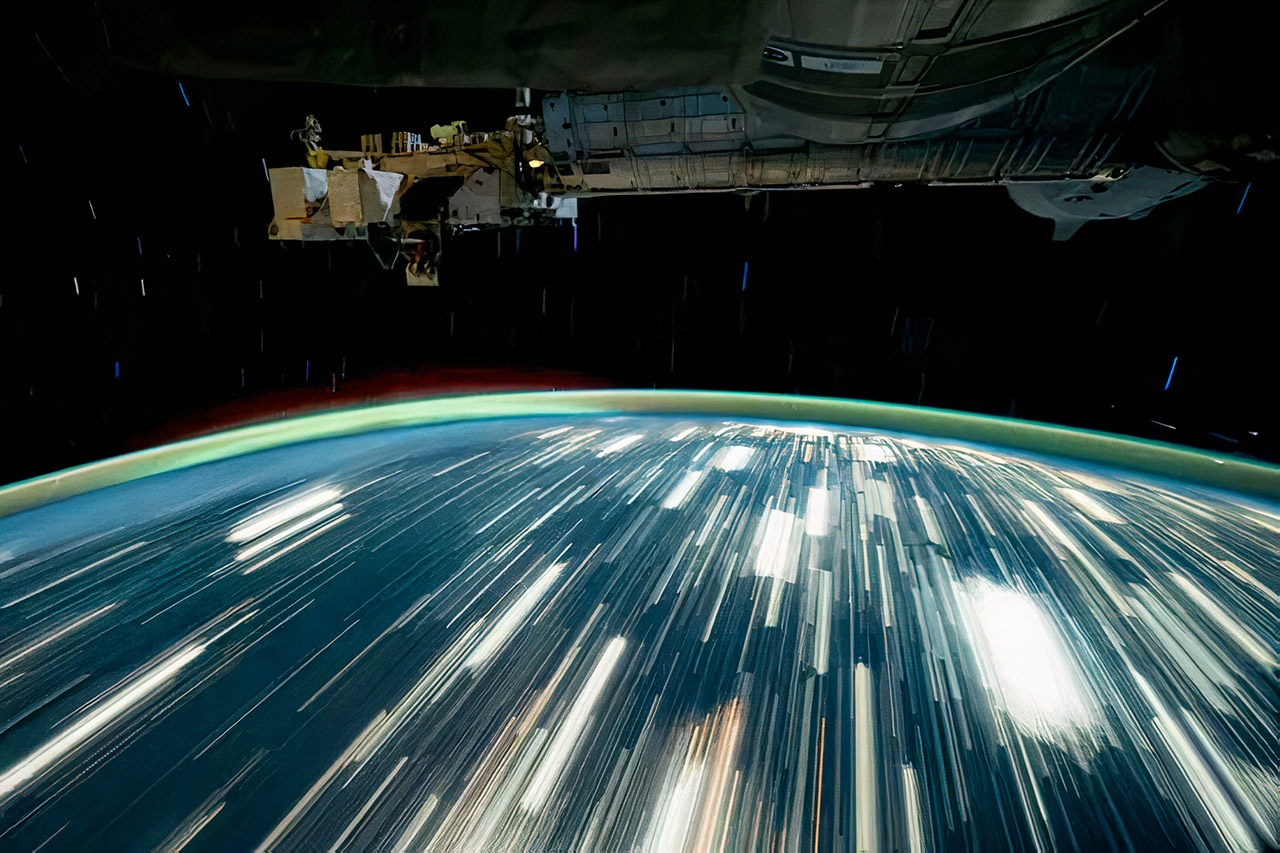 City Lights Earth from Space ISS
