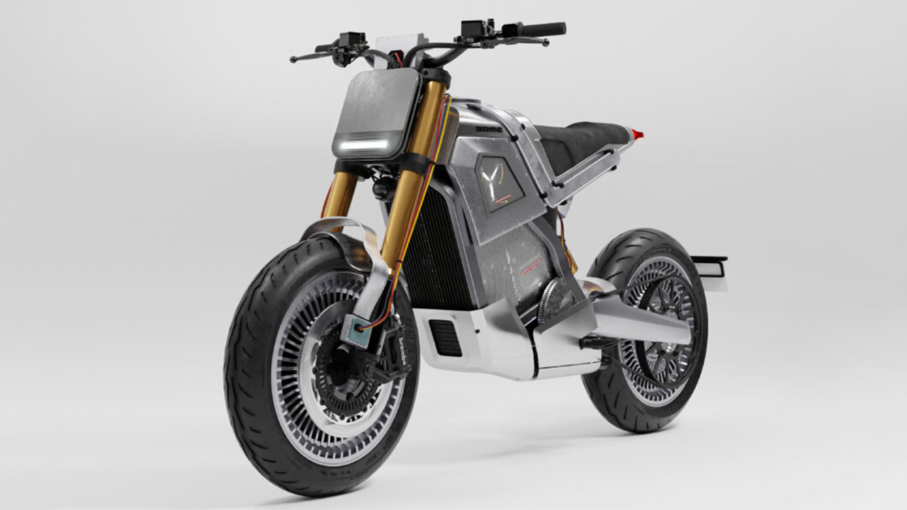 DAB Motors Back to the Future DeLorean Electric Motorbike