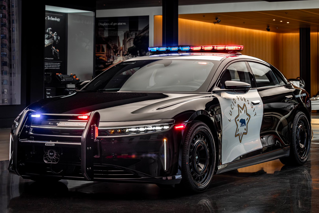 California Highway Patrol CHP Lucid Air Pursuit Police Vehicle