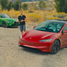 Tesla Model 3 Performance vs BMW M3 Competition Drag Racing