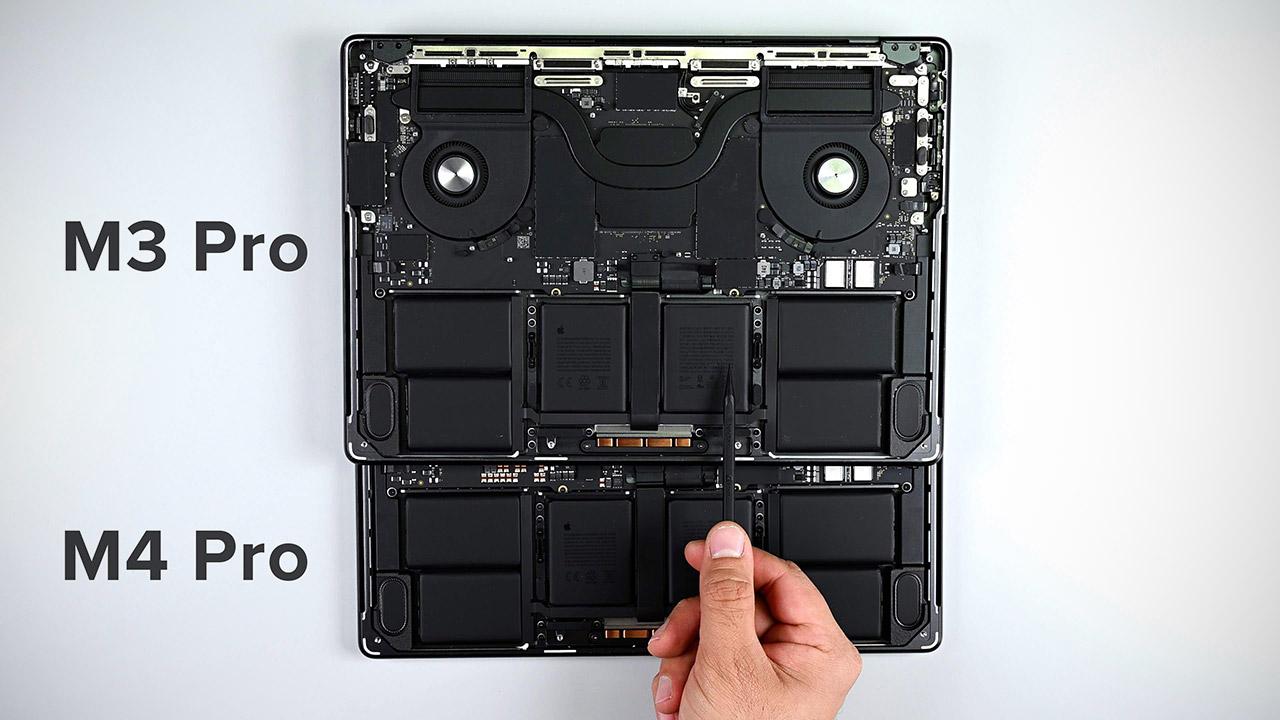 MacBook Pro M3 vs MacBook Pro M4 Internals