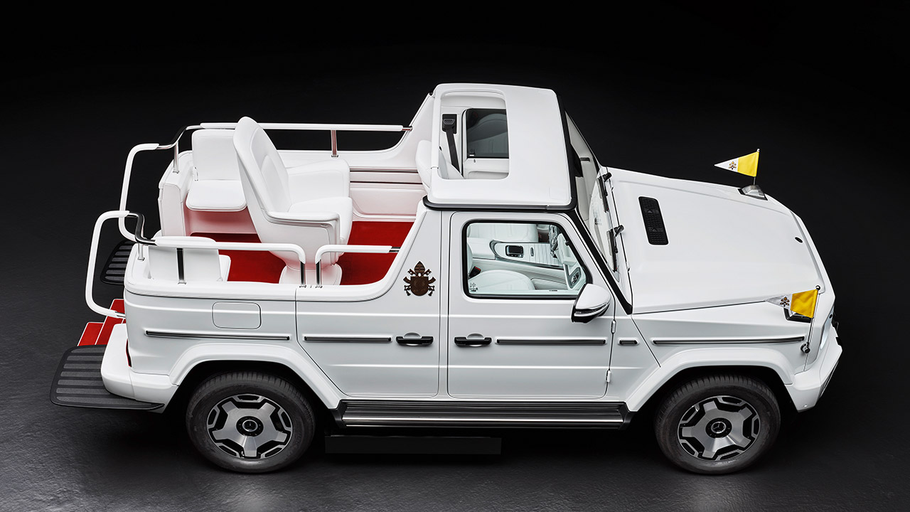 Electric Mercedes-Benz G-Class Popemobile